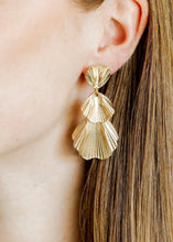 Load image into Gallery viewer, Wynn Statement Earrings - Gold - Sheality