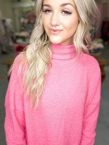 Mara Sunkissed Rose Sweater Dress