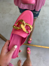 Load image into Gallery viewer, Alexis Bright Pink Mule