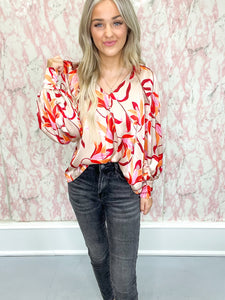 Champagne Forever Floral Top