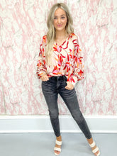 Load image into Gallery viewer, Champagne Forever Floral Top