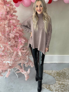 Paulina Black Leather Pants