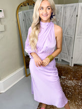 Load image into Gallery viewer, Lavender Lovin&#39; One Shoulder Dress