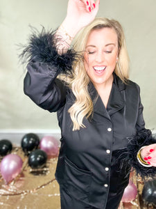 Danica Feathers Pajama Pant Set