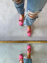 Load image into Gallery viewer, Alexis Bright Pink Mule