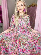 Load image into Gallery viewer, Pretty In Print Maxi Dress