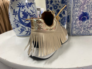 Peps Gold Fringe Sneakers