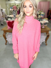 Load image into Gallery viewer, Mara Sunkissed Rose Sweater Dress