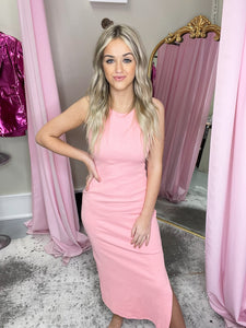 Summer Sippin’ Ribbed Bodycon Dress