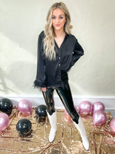 Load image into Gallery viewer, Paulina Black Leather Pants