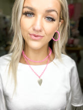Load image into Gallery viewer, Barbie Neon Pink Hoops