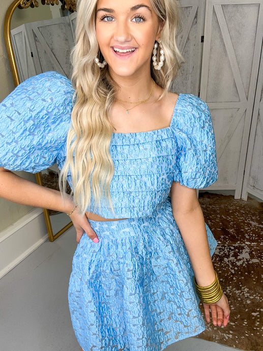 Cutie Hyacinth Skirt Set