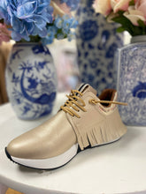 Load image into Gallery viewer, Peps Gold Fringe Sneakers