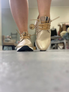 Peps Gold Fringe Sneakers