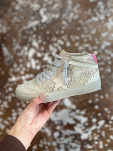 Paulina Gold Snake Sneakers