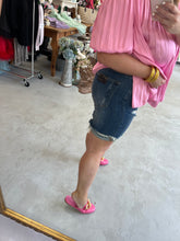 Load image into Gallery viewer, Distressed Cuffed Denim Shorts